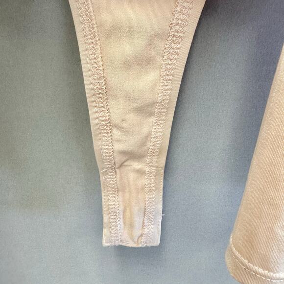 Dream Bandits jersey Bodysuit in light peach off the shoulder halter Size Medium - Picture 9 of 14